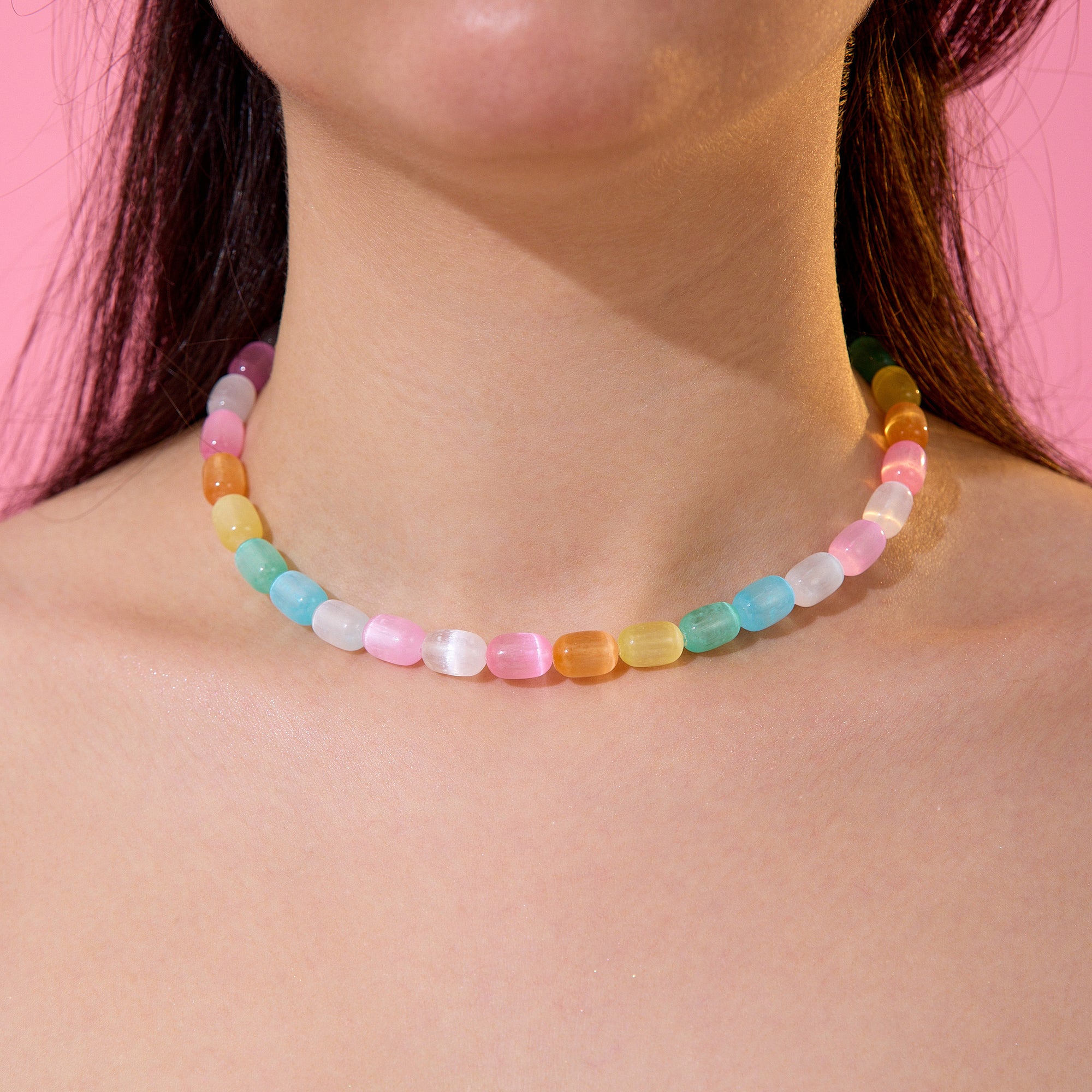 Candy Pop Doğal Taş Kolye