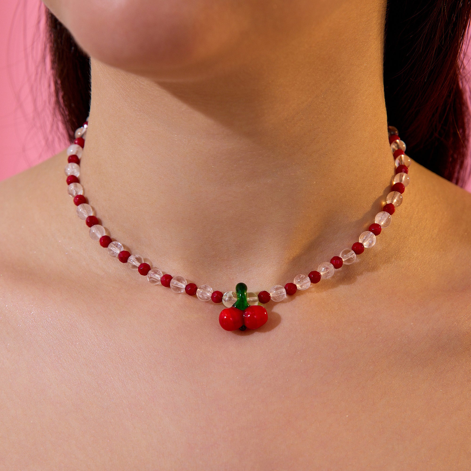 Cherry Love Tasarım Kolye
