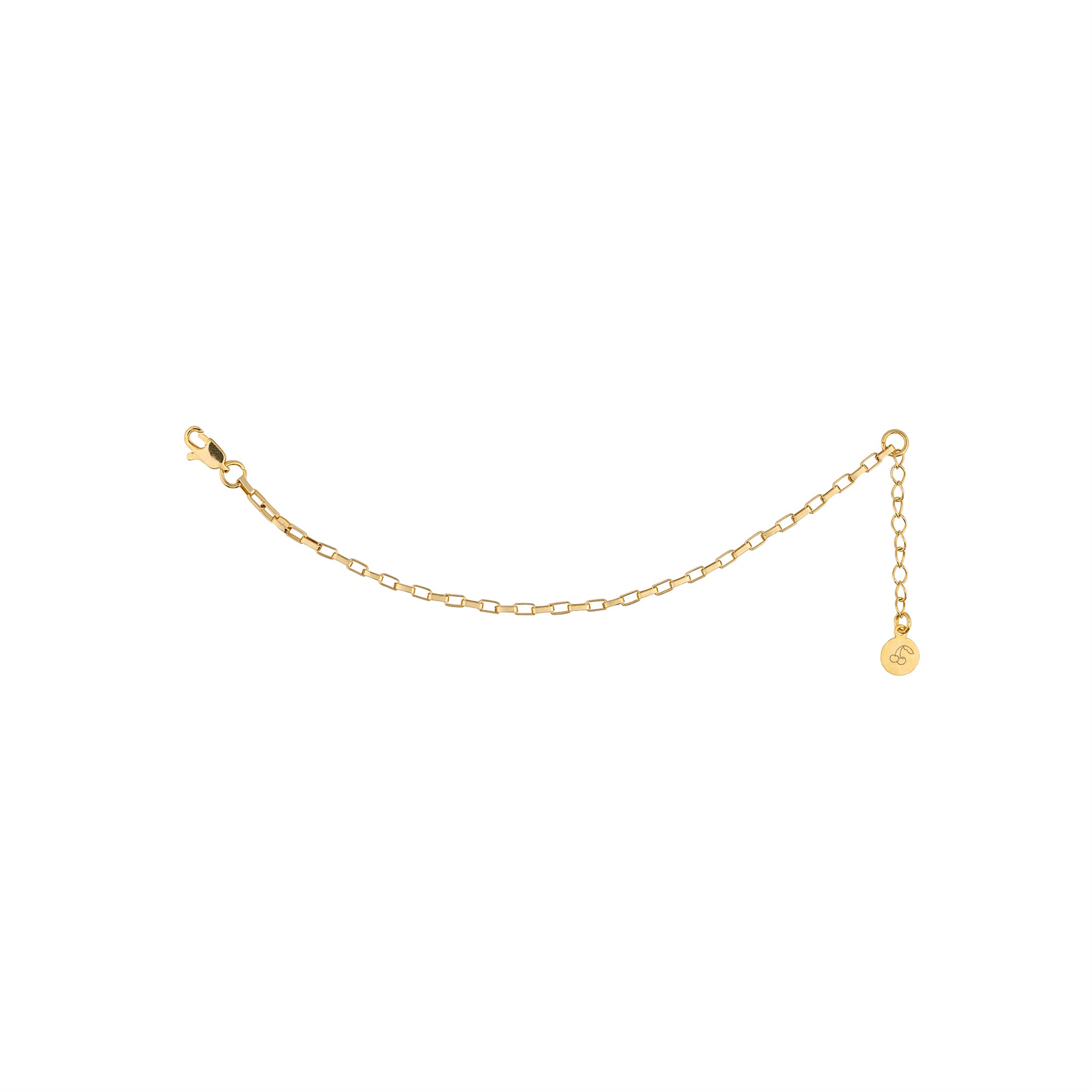 Mini Dikdörtgen Zincir Bileklik  + Tiny Joys Charms